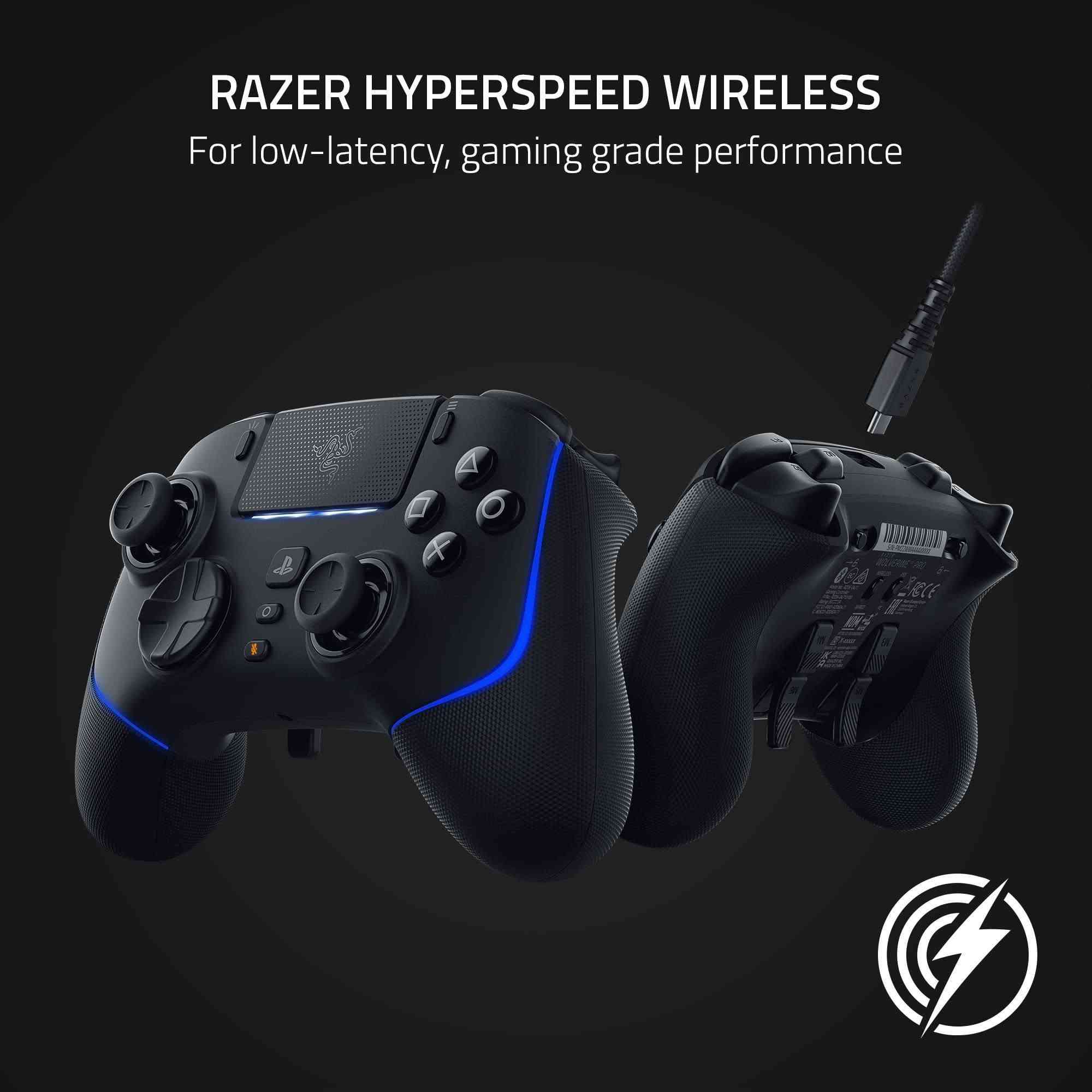 سلام عليكم 

جوستك شركة ريزر 

Razer Wolverine V2 PRO 

يدعم أجهزة 
PS5 و PC 

جديدة و كبس و سعر الأصلي بالسوق تقريباً 350 الف

يمي فقط 120 الف 

للأستفسار اكثر و حجز راسلنا على الواتساب: ***********

نص مكتوب في الصور:
- 7:09
- miswag.com/en/prod
- 84
- Product
- Razer
- Razer Wolverine V2 Pro Wireless Controller for
- PS5 & PC
- Free Delivery
- Seller Delivery
- Free delivery for all cities
- 374,000 IQD
- Add to Cart
- RAZER HYPERSPEED WIRELESS
- For low-latency, gaming grade performance
