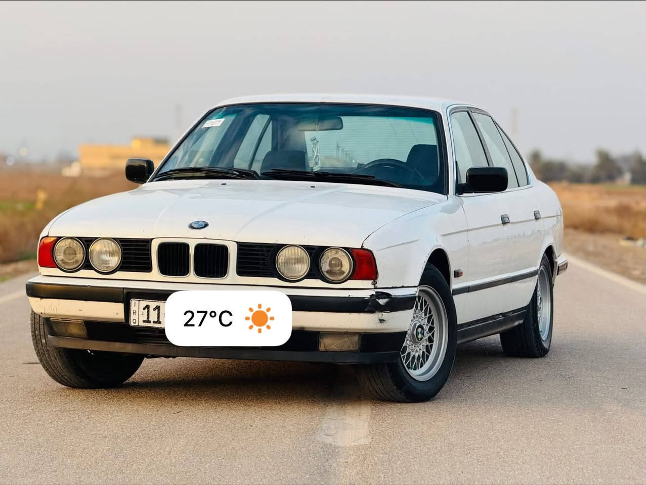 🚘 للبيع BMW 525 موديل 1990

🔹 النوع: BMW 525 مفتوح

🔹 الموديل: 1990

🔹 السيارة بلادية

🔹 الكير والمكينة وتبريد  خير من الله

🔹 السيارة نظيفة وما بيها غير صبغ بنيد  شويه أو جاملغ قطعه وحده 

🔹 السنوية باسمي ولغاية 2028

🔹 السعر: 45 $

📍 العنوان: بغداد

📞 للتواصل: ***********

نص مكتوب في الصور:
- 27°C