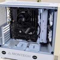 كيس ابيض • معالج 2600 • مذربورد Asus B350
