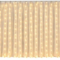 إضاءة LED بتصميم ستارة أنيق.  . القياس: 3 × 3 متر.  . إضاءة متعددة الأ...