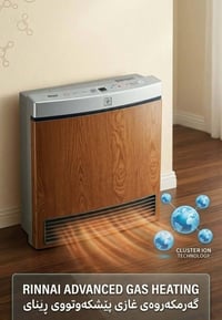 سخان غاز • ريناي RC-390NP • منقي هواء