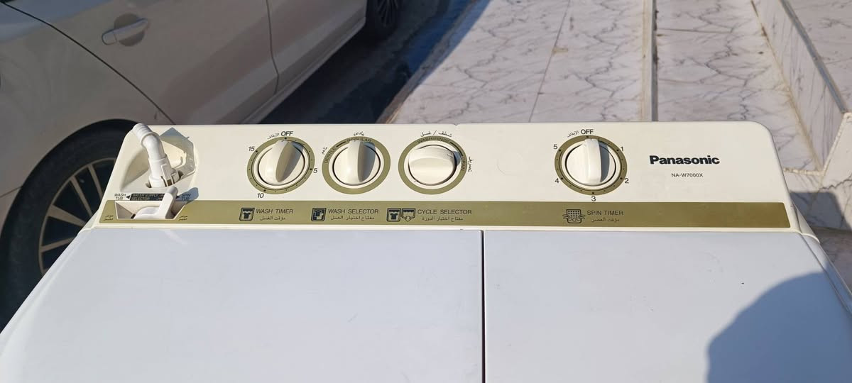 باناسونيك • ٧ كيلو غسيل • نظيفه ٩٩٪