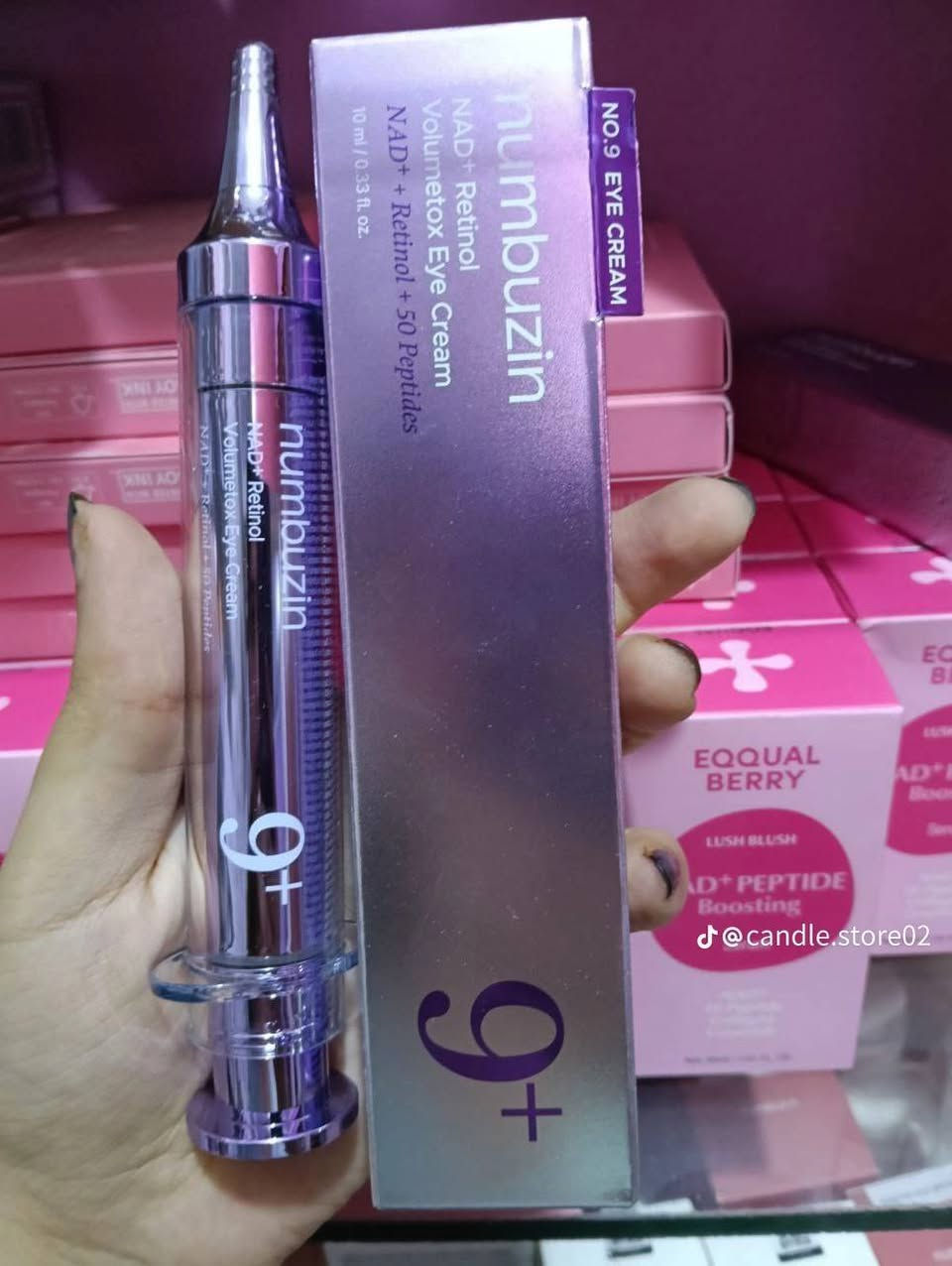 كريم عين Numbuzin No.9
NAD+ Retinol Volumetox
يحتوي على الريتينول و NAD+
يعمل على المساعدة في تقليل التجاعيد والخطوط الدقيقة
يعمل على تفتيح الهالات السوداء وتحسين مرونة البشرة
يقوي حاجز البشرة ويرطبها بعمق باستخدام السيراميد والنياسيناميد
سارع بالحجز  كون الكمية محدوده
مفرد بسعر الجملة
مراسلة الصفحة أو
عن طريق الواتساب ((*********** ))

نص مكتوب في الصور:
- @candle.store02