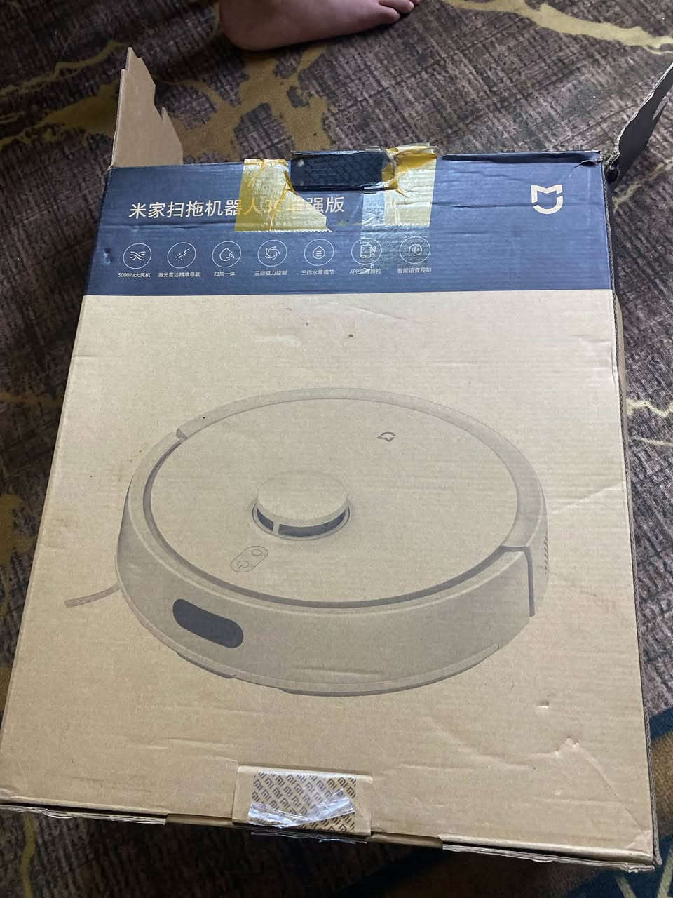 روبوت  شاومي   اصلي
هذا المنتج هو Xiaomi Mijia Robot Vacuum Mop 3C Enhanced Edition.

يتميز الجهاز بقوة شفط تبلغ 5000 باسكال ونظام ملاحة ليزري LDS دقيق.

يوفر الجهاز وظائف الكنس والمسح في جهاز واحد مع تحكم ذكي عبر التطبيق.

يمكنك التحقق من حالة المنتج داخل الصندوق لضمان سلامته 

 للتواصل  وات ساب  *********** 

السعر 150  الف  توصيل مجاني  

❌لوك جديدة  غير مستخدمة  بشرط ❌
