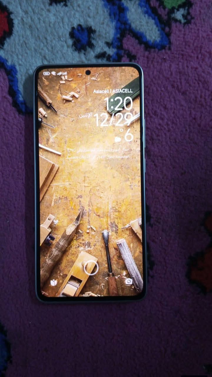 سلام عليكم جهاز للبيع POCO M7 Pro 5G
اي عيب مابي جهاز شخط مابي 
ذاكره 256 غراض كامل شاحنه وكرتون 
سعر 230 بي مجال قليل شراي يجي واتساب 
*********** مكاني كركوك
