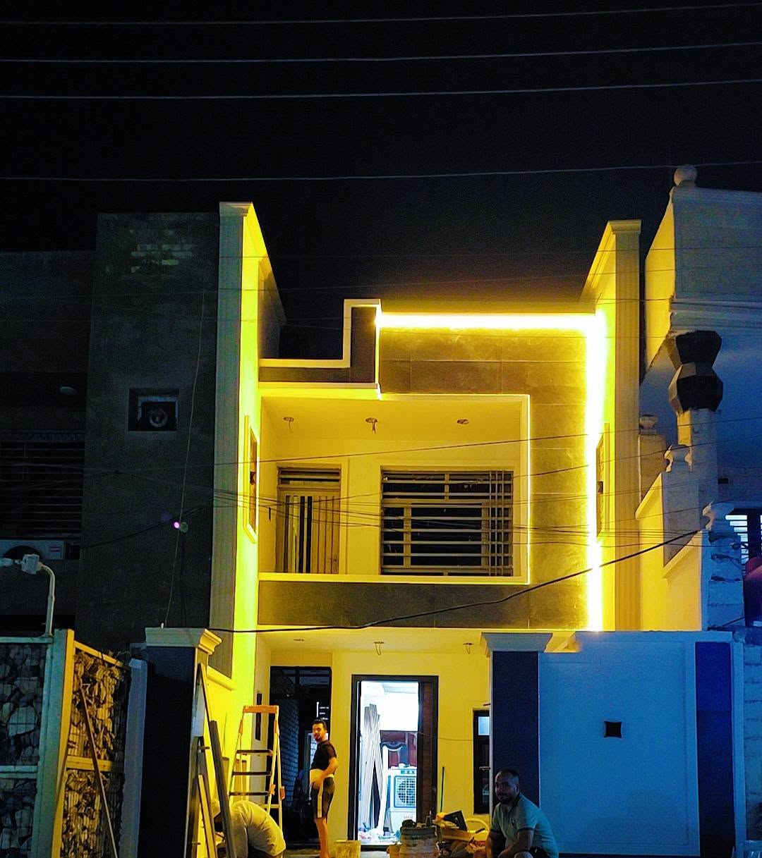 كادر عمل ديكور واجهات  تم بعون لله اكمال واجهة بيت الغالي ابو حسن في بغداد حي الجهاد استفسار ***********
