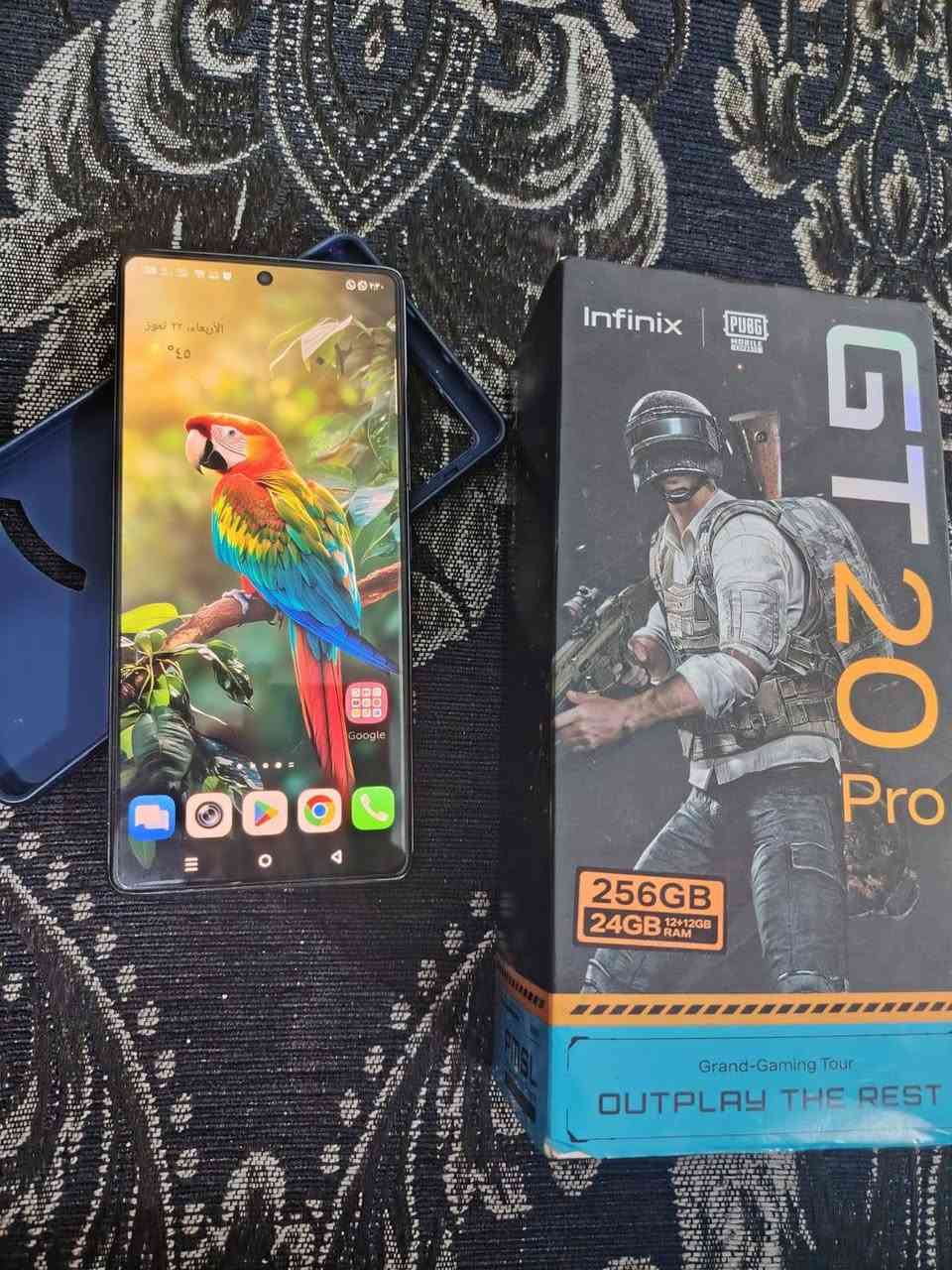 📱 Infinix GT 20 Pro – 256GB
💾 RAM 24GB
⚡ معالج Dimensity 8200 Ultimate
🖥️ شاشة AMOLED 144Hz

✅ الجهاز نظيف 
🔌 بدون شاحن
❌ ما بيه مشاكل
📱 على اي شي لعب استخدام لمس كلش سلس يخبل جهاز راقي
💰 السعر: 260 

📞 للاستفسار***********واتساب 
العنوان: النجف الأشرف ماعدي توصيل
