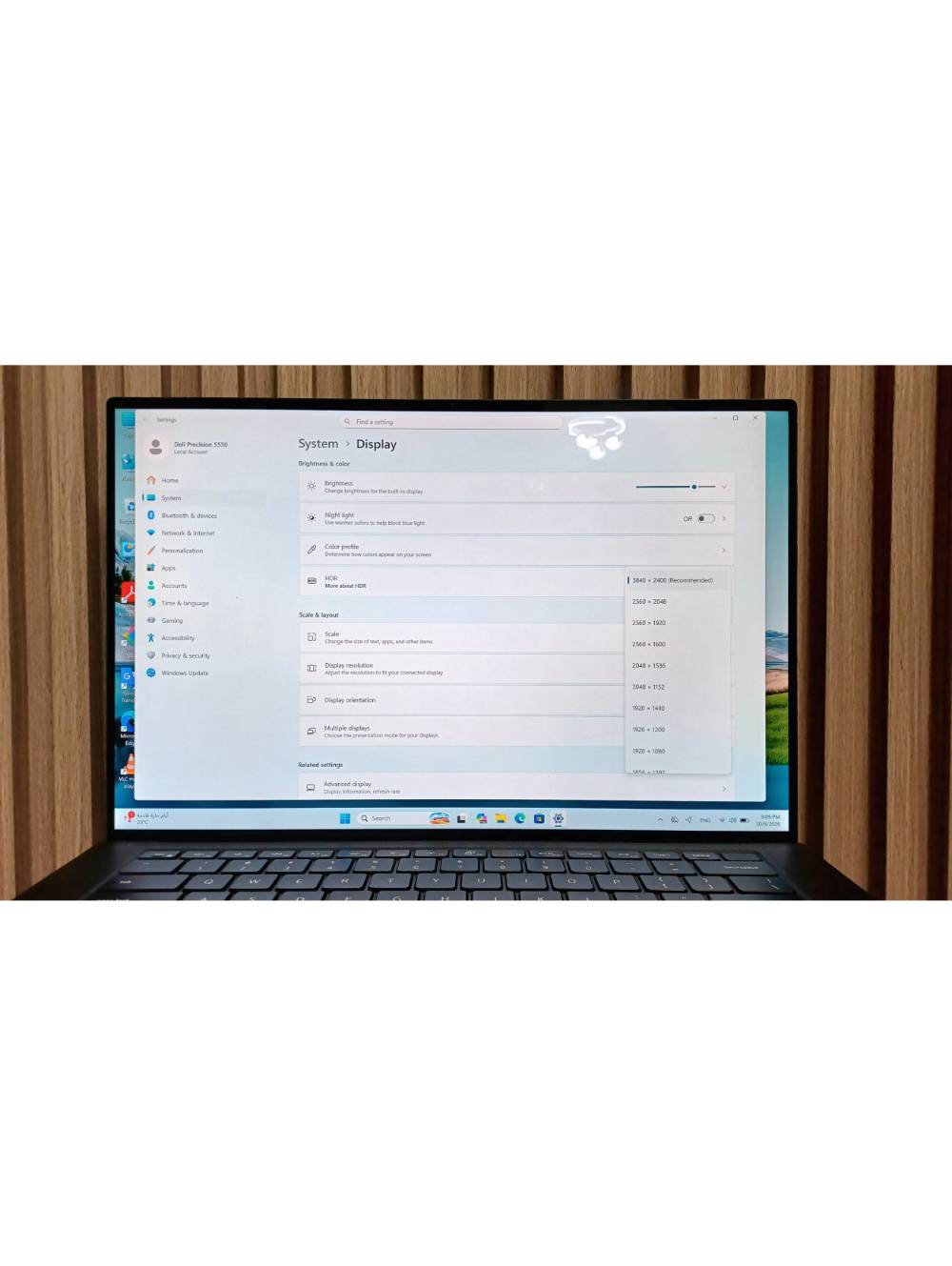 ديل Precision 5550 • رام ٣٢ جيجا • شاشة 4K لمس