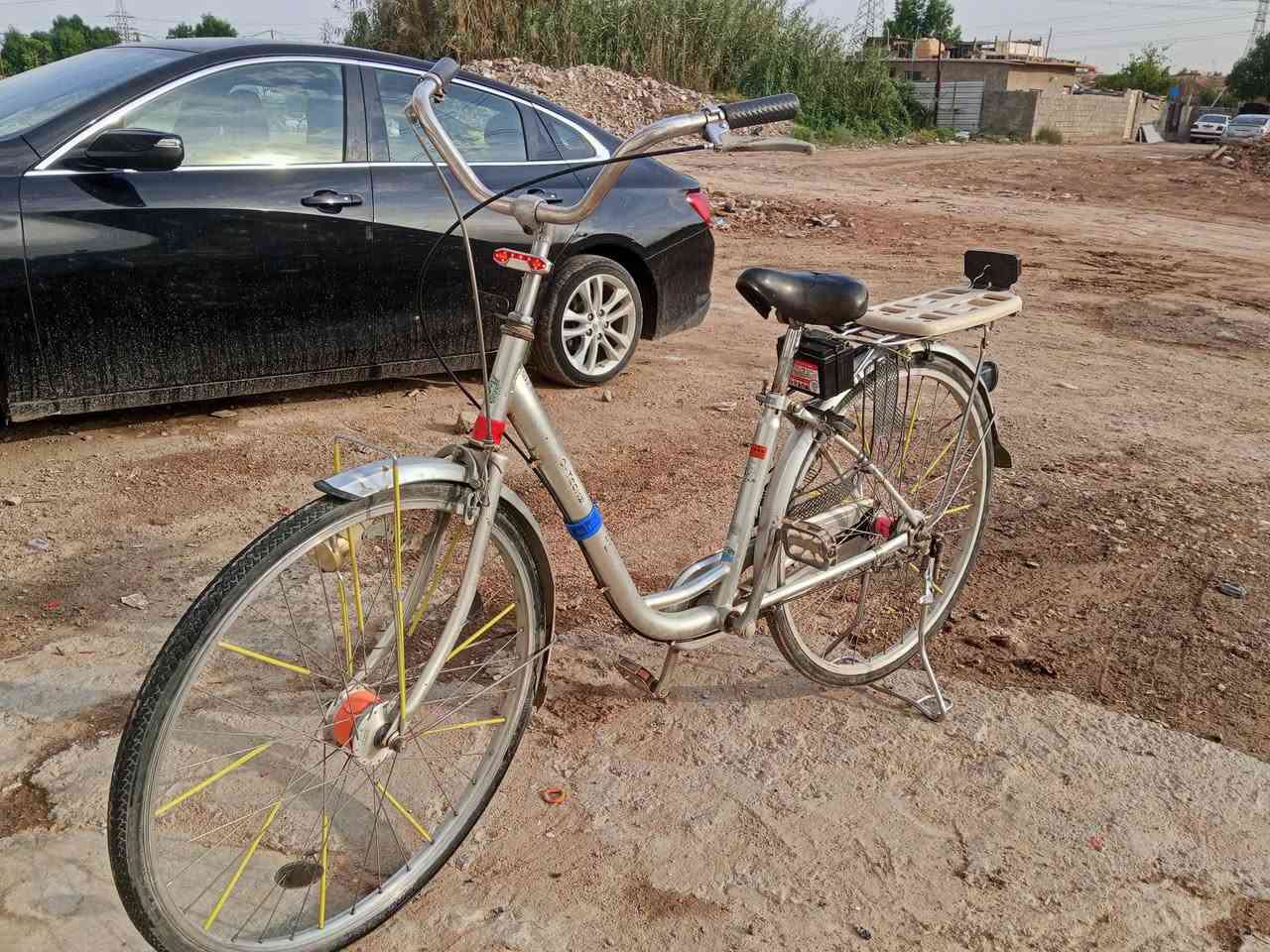 بايسكل بناتي • ويل خلفي معووج • تايرات جدد