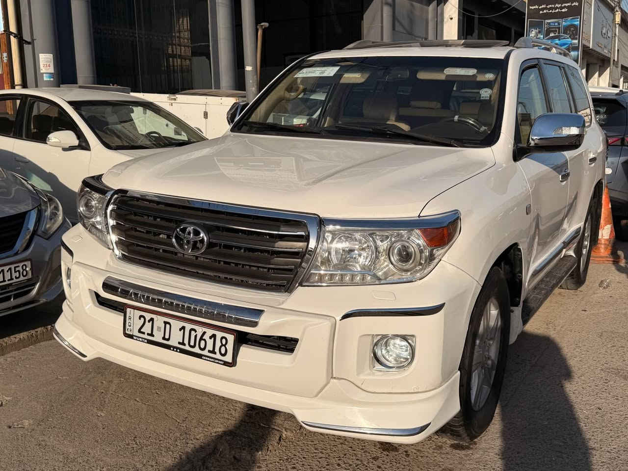 Toyota Land Cruiser 

مۆدێل:2008

مواصفات:GX.R :V6

سەقف سلایت:بەسمە:دەبل ئەکسل:شاشە گەورە:

یەک پارچەی هەیە 

سەیارەکە خەلیجیە :قەپات مواسەفاتە

سەیارەکە 240 هەزار رۆیشتیە

گێر و مەکینە بەشەرت 

بۆ زانینی نرخ :ژمارەی تەلەفۆن:***********

رەقەموو سەنەوی نوێیە بەناو کردن بە شەرت

هەموو لەیەک برای گەورەن. أربيل, العراق
