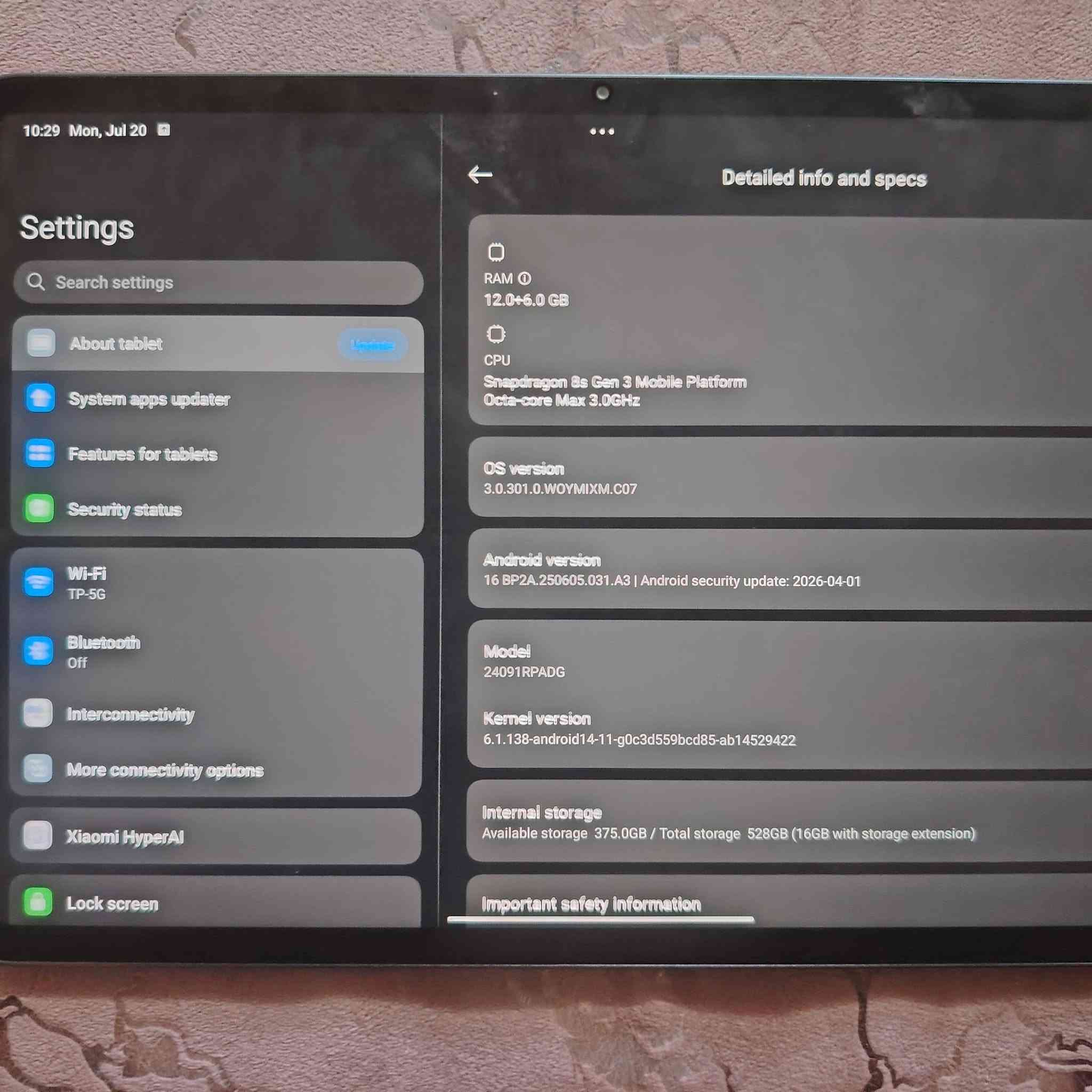 للبيع ايباد شاومي باد 7 برو (Xiaomi Pad 7 Pro) –

​النظافة: الجهاز نظيف تماماً 
​الملحقات: [: الكارتون  + الشاحن الأصلي + كفر].
​💰 السعر:
​السعر: 600 (وبي مجال للشراي).
​📍 تفاصيل مكان الاستلام والتواصل:
​الموقع: [: ذي قار / الشطرة]
​📞 للمراسلة أو الاستفسار:
واتساب ***********
تليكرام @Slight5
