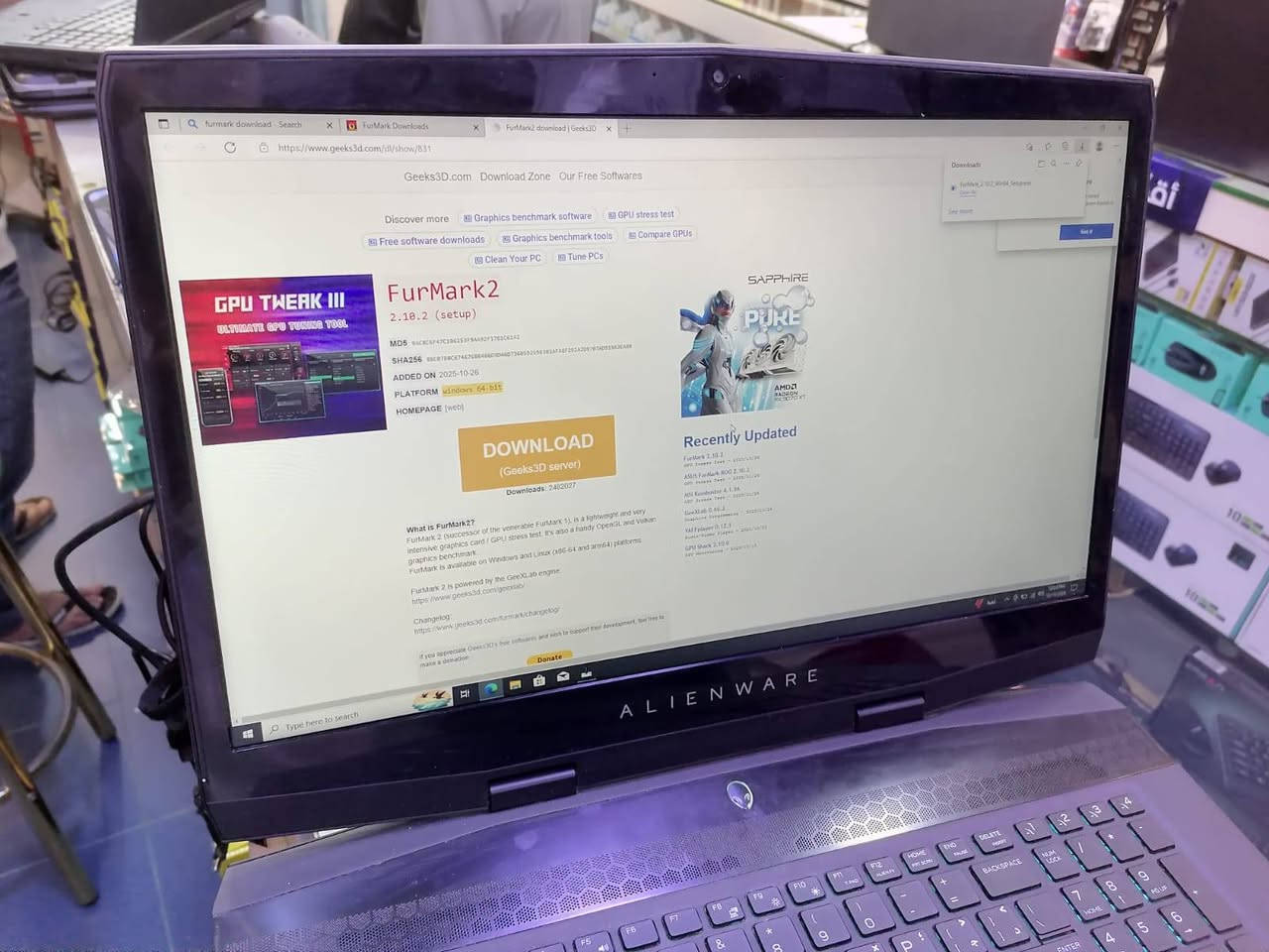 Alienware M17 • RTX 2060 • رام ١٦GB