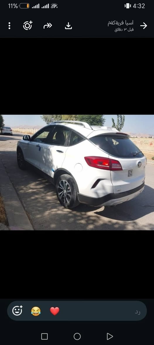 فاو بیستون X80 مۆدیل 2021 بێ بۆیاخ 
فول مواصفات 
ماشاء اڵڵە سەیارەیەکی خیزانی بەرزو زۆرجوان
توندوتۆڵ هەیکەل وناوەوەی لەسەر دەقی شەریکەیە
مەکینە 20 بێ تۆڕبۆۆ بیلادی بەشەرتی 100 فیتەر
گیڕ تۆماتیک و عادی 6 نمرە بەشەرتی 100 فیتەر
3 مۆد لیخوڕین
بەصمە 
دەرگا بەصمە
سلاید پانۆڕاما
صندوق کۆنتڕۆڵ
صندوق بەصمە
جامەکان بەسویچ کۆنتڕۆڵ بەرزو نزم ئەبنەوە
ئاۆینە شەفت
شاشە ئایپاد بیلادی لەمس
تبرید لەمس
تسجیل لەمس
سوکان ڤۆلیۆم
تحدیدسورعە
کوشن جڵد
کوشن هیتەر
کوشنی سایەق کارەبایی
ویل کەپ شەریکە سایزی 17
گیچی هەوای طایەکان نیشان ئەدات
ڕیژەی بنزین بەکیلۆمەتر نیشان ئەدات
کامیرای بەگدانان بیلادی 360 دەرەجە ئەخولیتەوە
دوگمەی خلیسکان
بڕیک بەصمە
طایەی تازە
سنوی تازەیە تا مانگی 12 /2027
یەک ملیۆن و چوارسەدو پەنجا هەزار غەرامەی تیایە وەری ئەگریتەوە
شۆین /  سلێمانی

نرخ / 95  وەرەقە

***********
***********
تکایە مشەەری تەلەفۆن بکە
بەکۆمیت و نامە معامەلە ناکریت السليمانية, العراق

