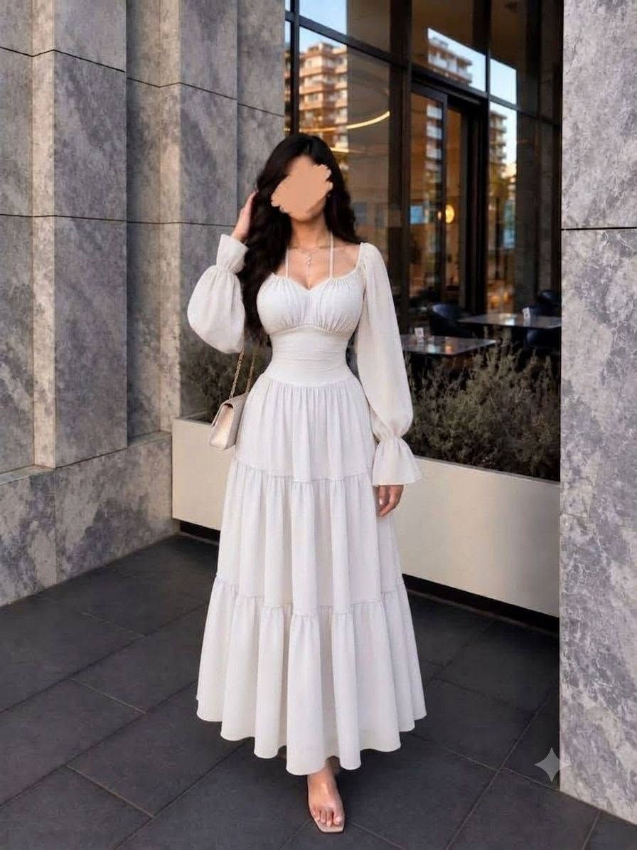 فستان كلوش❤‍🩹
السعر 30
خامة شيفون مبطن
38-40-42-44-46-48
