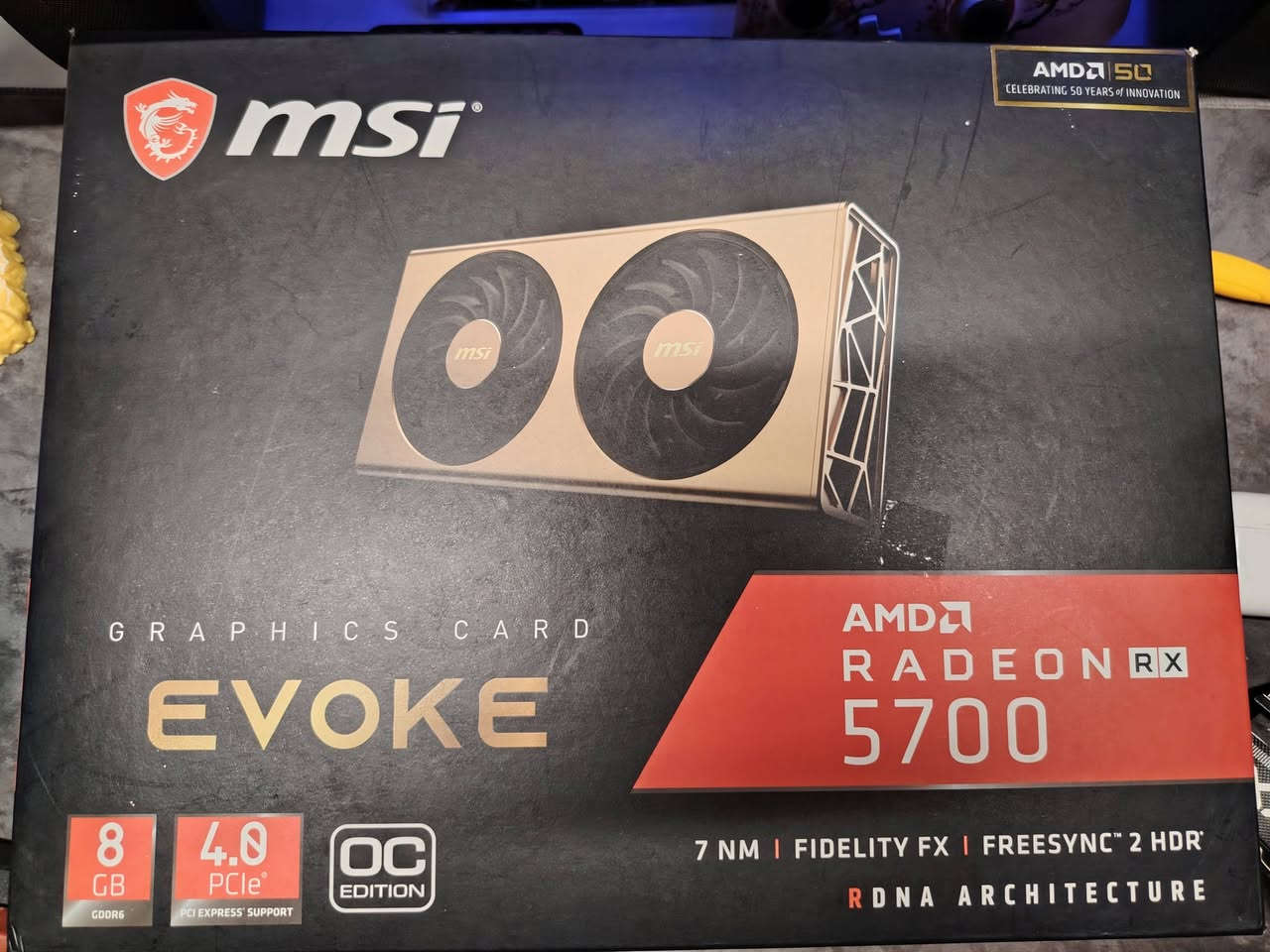 السلام عليكم للبيع كارت MSI Radeon RX 5700 Evoke OC 8GB GDDR6
نسخه مميزه الكارت يشغلك العاب على 2k 

الكارت نضيف مابي اي مشكلة استخدام شخصي  حرارته خمسينات  إلى ستينات متوصل ٧٠ هاي الفئة متميزه من ناحيه التبريد 
الكارت أقوى من 2060 سوبر  يقارب 3060 بلاداء 
سعره 250 قفل غراضه مع الكارتون كامله 

*********** مكاني كربلاء
