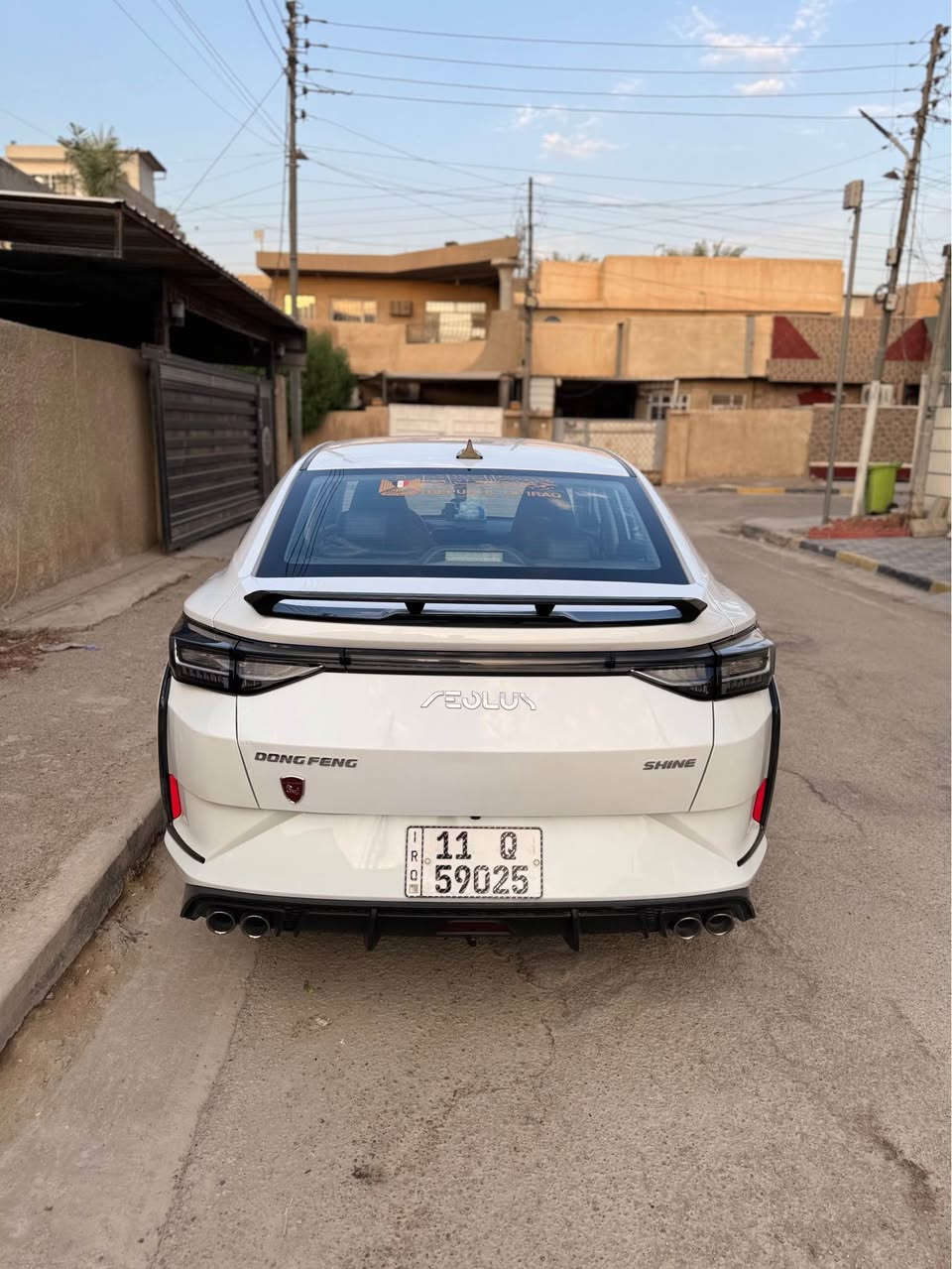 السلام عليكم
للبيع دونك فينك شاين A30
الموديل 2025 وكالة ليث العبيدي رقم بغداد انكليزي
الون الابيض شرط مكينه وكير و السياره مكفوله من الصبغ 
ملاحضه : السياره بيها بارد بخشم البنيد وجاملغ 

المواصفات :

- ⁠- بصمه تشغيل + دخول بصمه

- ⁠- صندوق فتح كهربائي

- ⁠- شاشة لمس ايباد 13 إنچ

- ⁠- تحكمات ستيرن 

- ⁠- كامرة خلفيه

- ⁠- مكينتها 1500 تنفس طبيعي وجدا اقتصاديه بصرف الوقود 195 حصان

- ⁠- ⁠خزان وقود 50لتر

- ⁠- مقاعد بتصميم رياضي جلد 

- ⁠- كيرها رياضي 6 سرعات

- ⁠- هاند بريك بصمه 

- ⁠- اشاير بلمري 

- ⁠- السياره ماشيه اقل من 23 الف بعدها زيرو

- ⁠- مكان السياره بغداد حي جهاد

- ⁠- السعر : 108$

- ⁠- للتواصل و الاستفسار واتساب *********** أو *********** بغداد, العراق
