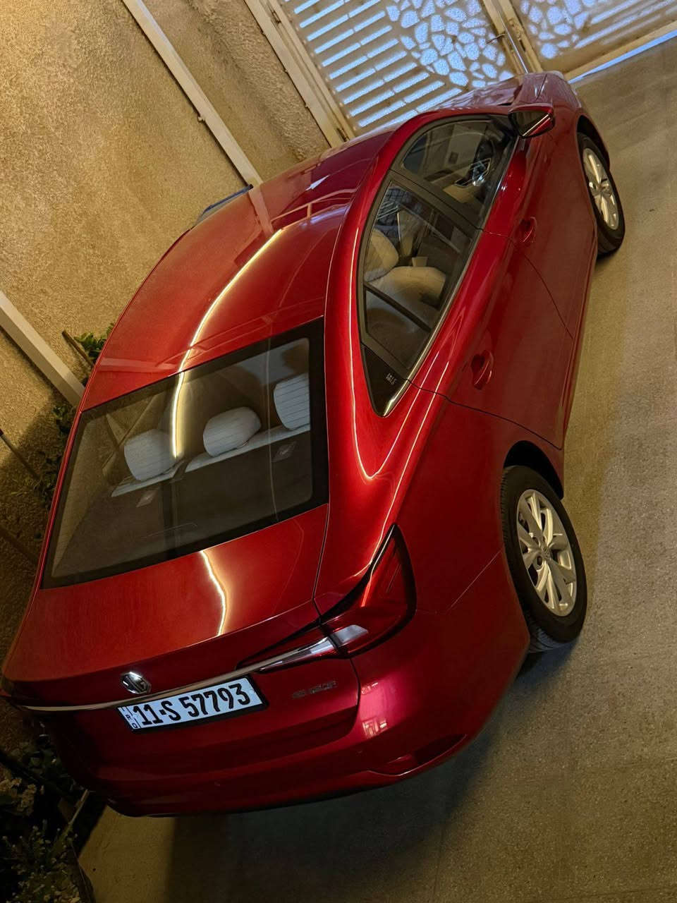 MG 5
موديل 2023 
فئة COMFORT
بيها منظومة غاز 
كلش نظيفة وحلوة ما شاء الله تبريدها ثلج وماكو دوانز ابد
 كير محرك كهربائيات كلها كفالة 
تجي تفحص وتشوف بعيونك سيارة كاملة لأخر حباية 
السعر 101$ وبيها مجال 
تواصل:***********
