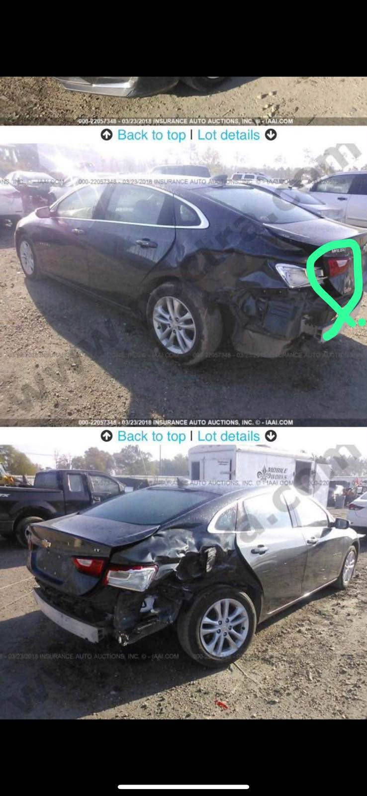 السلام عليكم 
شوفرليت ماليبو 
‎موديل 2016
‎مواصفات LT1
‎بسمة - باب بسمة - تبريد مركزي - كشن كهربائي - 
‎شاشة - كاميرا - AUTO STOP - دواخل ابيض 
‎تحديد سرعة - ستيرن ڤوليوم - 
 
‎‏Chevrolet Malibu
‎مۆدێل 2016
‎مواسەفات  LT1
‎بەسمە - دەرگا بەسمە - تەبرید مەرکەزی -
‎کوشن کارەبایی - شاشە - کامێرا - AUTO STOP
‎ناو سپی - تەحدید سورعە - سوکان ڤۆڵیۆم - 
‎٣ پارچەی   سبغی هەیە
‎پێش و پشتی کەپسە
‎ئێرباگی بە شەرتە نەتەقیە
‎سەیارەکە بەناو خۆمەوەیە تەحویل غەڕامە بەشەرت
‎گێڕ مەکینە تەبرید بەشەرت
‎سعر 83 💵وەرەقەو مەجالێکی برایانە
‎شوێن هەولێر 
‎ژمارە تەلەفۆن☎️
***********
*********** أربيل, العراق

نص مكتوب في الصور:
- 000-22057348 - 03/23/2018 INSURANCE AUTO AUCTIONS, INC. - IAAI.COM Back to top | Lot details 000-22057348 - 03/23/2018 INSURANCE AUTO AUCTIONS, INC. - IAAI.COM Back to top | Lot details 000-22057348 - 03/23/2018 INSURANCE AUTO AUCTIONS, INC. - IAAI.COM
