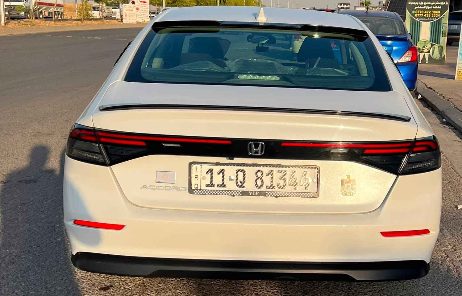 سلام عليكم
البيع هونداي اكورد 
موديل2024
فول موصفات 
فتحه سقف 
بصمه حساسات 
تشغيل عن بعد 
تحديد مسار 
قيادة ذاتية 
رادوات جانبيه 
كشنات كهربائية
بعد بيهه هوايه موصفات 
وارد امريكي  الضرر البنيد والدعامة فقط
سعر 165
رقم ***********
