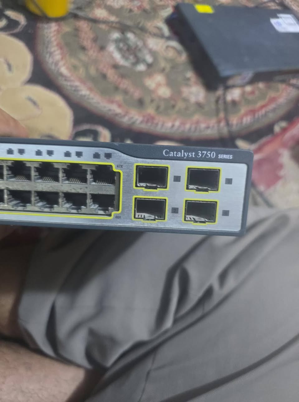 اجهزه انترنت للبيع بسعر رخيص
Cisco Catalyst 3750
سسكو 3750 
4 منفذ sfp 
48 بورت
الجاهز مستخدم سابقا عند شركة جزيرة بغداد 
للبيع 
السعر ١٤٠ 
مروحه بورتات كلهن شغلات ١٠٠%
_______________________________________
سسكو 2960-S
2 بورت + 2 sfp.
10g 
24 بورت كيكا 

مال ربيترات 
سعره ١٦٠ 
شغال عل الفحص
________________________________________
سسكو 2960 
2 بورت كيكا 
48 بورت 100 
للبيع ٥٥ الف مع التوصيل 
________________________________________
سسكو 2960
2بورت كيكا 
2 sfp كيكا 
48 بورت 100
للبيع
 السعر ٩٥  مع التوصيل 
________________________________________
30 قطعه 
نانو ستيشن xm 
عل الفحص كلهن شغلات بورتين 
سعر القطعه 25 مفرد 
جمله شلعه وحده 22
________________________________________
3011 
يشتغل ويرسته وحده 
ما اعرف شنو مشكلته 
للبيع بسعر ٦٠ 
________________________________________
12 قطعه باور بيم 
شرط النظافه والشغل للبيع 
سعر القطعه ٥٠ الف 
________________________________________

للاستفسار الاتصال على الرقم 
*********** 
او التواصل على الخاص
