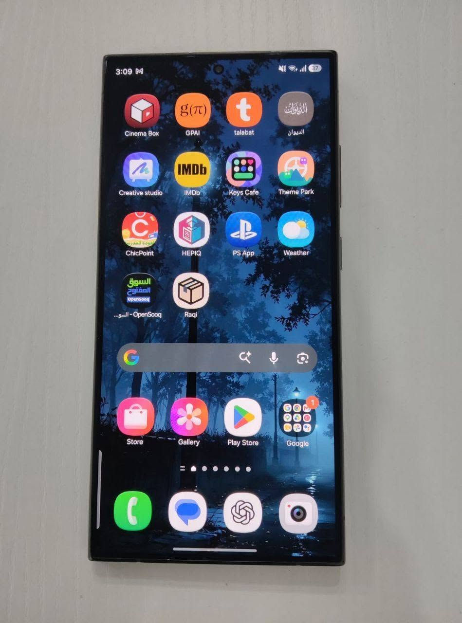📱Samsung s24 ultra
💰 السعر: 890,000 دينار 
✨ الجهاز نظيف جدًا جدًا وما بي أي مشكلة، وحالته ممتازة.

✅ غير مفتوح نهائيًا وما داخل صيانة
✅ الكارتونة موجودة
✅ الشاحن وجميع الملحقات الأصلية موجودة
✅ اللون: أسود 🖤
✅ يدعم شريحتين اتصال
✅ RAM: 12GB
✅ التخزين: 256GB

مكاني بغداد شارع فلسطين ، رقمي *********** .
الجهاز استخدام شخصي ومحافظ عليه وكأنه جهاز جديد ، واهلا وسهلا بالجميع 🤍

نص مكتوب في الصور:
- 3:12 M Device care Good Optimise now to free up more memory. Optimise now Battery 37% 9 h 48 m left Storage 42% used 109.5 GB / 256 GB Memory 57% used 6.9 GB / 12 GB App protection Off Performance Performance profile Standard
- 3:17 36 About phone S24 Ultra الخاص ب Abdallah Rename Product name Galaxy S24 Ultra Model name SM-S928B/DS Serial number R5CY82QA26J SIM 1 Phone number Network Asiacell IMEI 1 350515951527939 Available SIM IMEI 2 357447421527930 Status information Legal information Software information Al-generated content