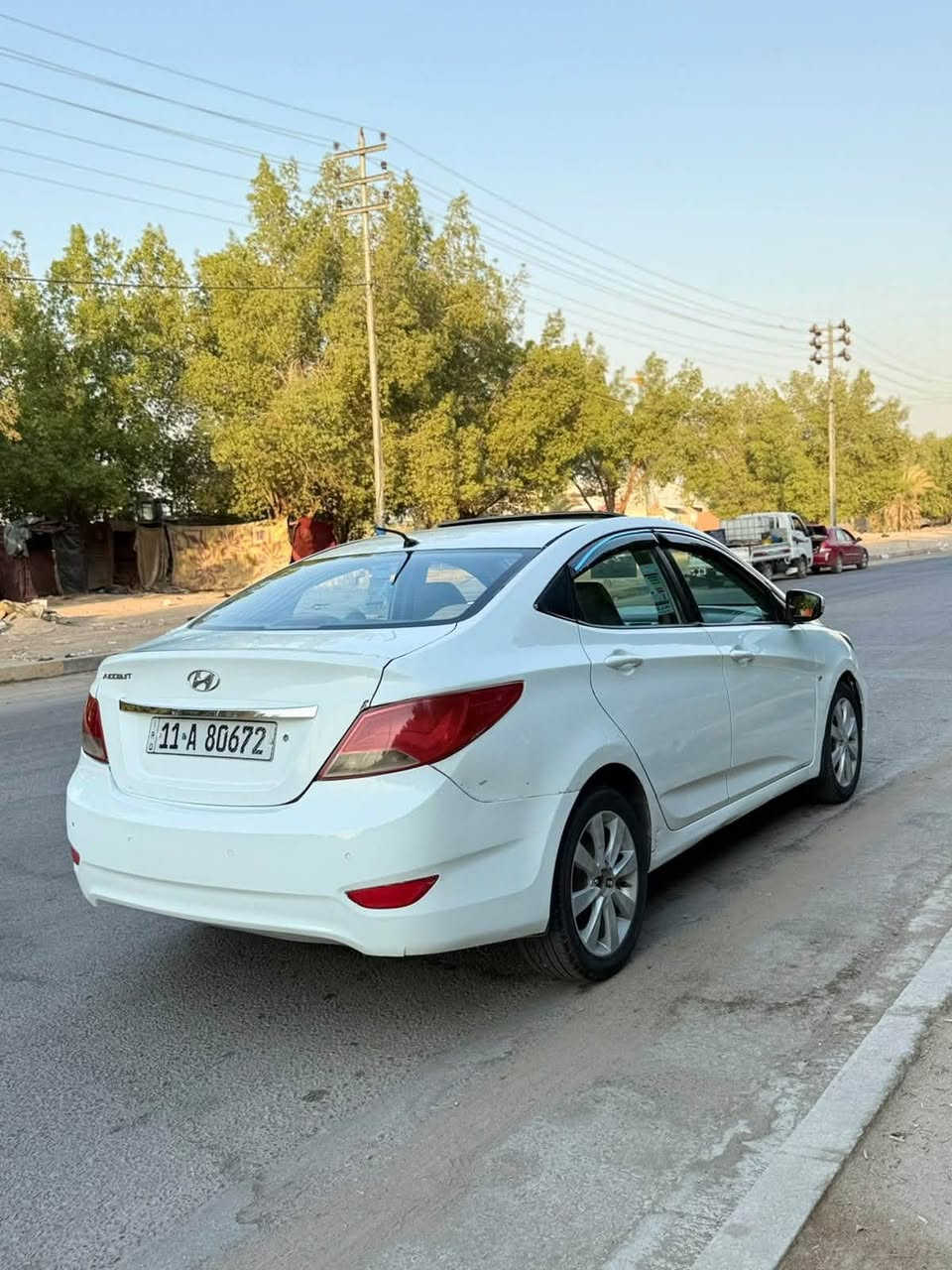 سلام عليكم سياره اكسنت  موديل ٢٠١٢ خليجي فول مواصفات فتحة قطعتين تبريد حجم مكينه 1600 سيارة بيها مكانات صبغ أبيع حزام صبغ مكفولة من ضربه ( عنوان كربلاء يم مشفى مهندس) سعر 74 ورقة بيها مجال بسيط حق الجية بس اتصال واتساب   ***********
