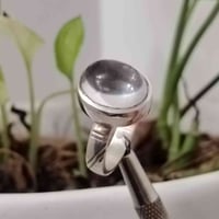 خاتم من حجر الدر النجفي الأصلي الصافي صياغه يدوية جميلة فضه عيار ٩٢٥ ل...