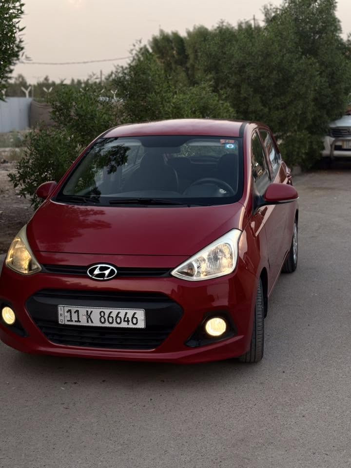 السلام عليكم 
للبيع هونداي i10 كراند موديل ٢٠١٥ بيها بارد قليل بالجاملغ الخلفي ماشية ٦٨ الف السعر ٨٥ ورقة للتواصل ***********
