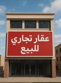 عقار تجاري ركن ‏عقار للبيع المساحة 120 ركن مربع تجاري طابق ونص وبيه مح...