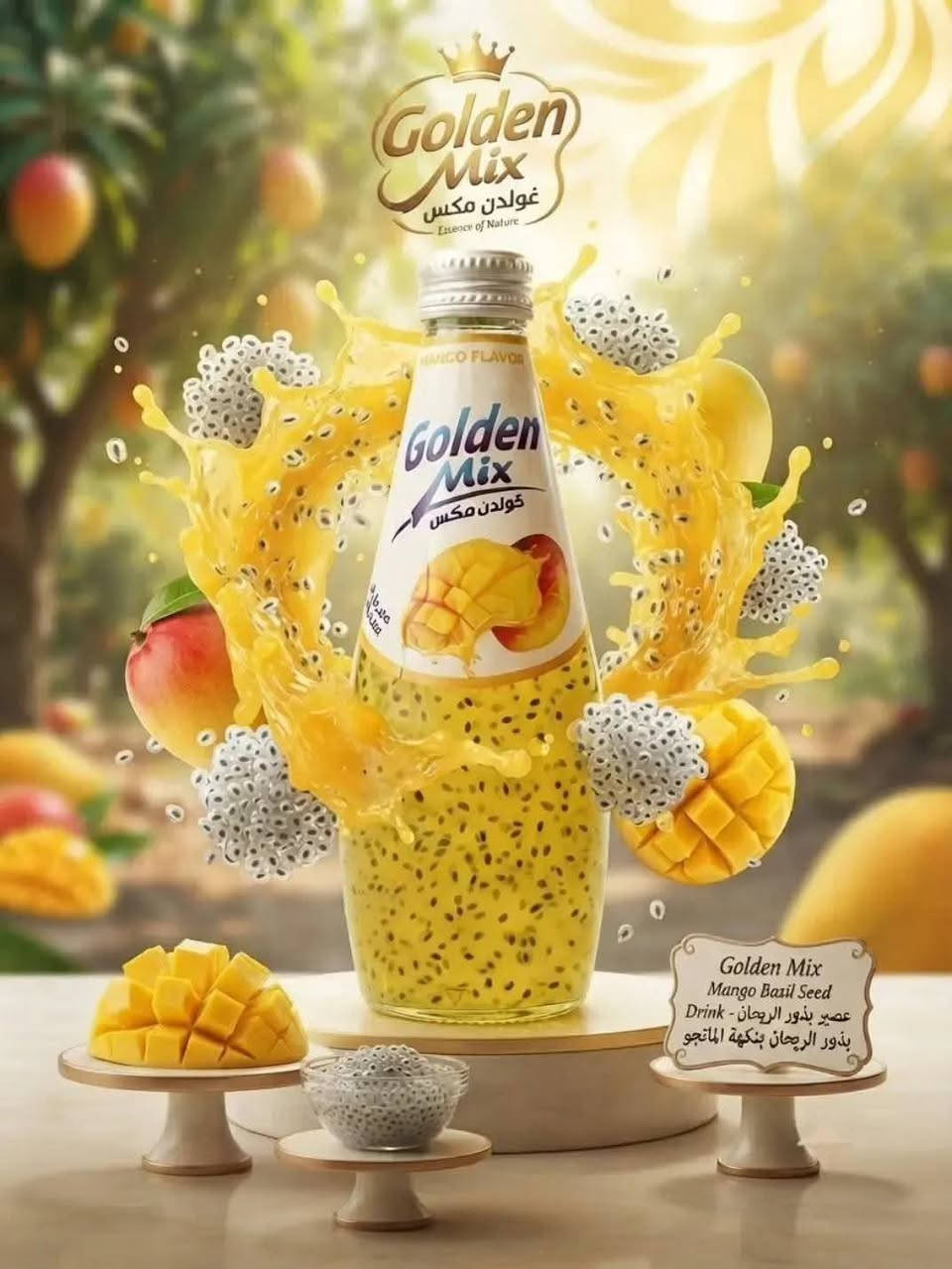كولدن مكس • بلنكو • عصير بذور الريحان