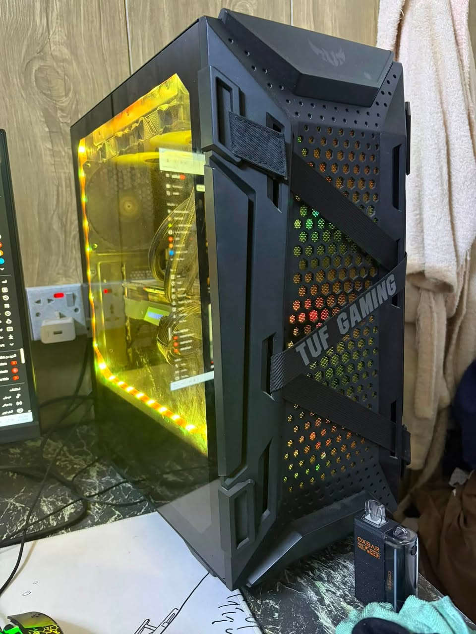 السلام عليكم
بي سي للبيع
المواصفات
Ci7 10700k
Gigabyte 2070 super 8gb
Ram 32gb 3200hz
Samsung m.2 500gb
M.B asus tuf gaming z490
Cooler liquid 280 asus tuf
 Ps fsp 650w
Case asus tuf
السعر 925 الف 
مكاني بغداد العامرية 
رقمي ***********
