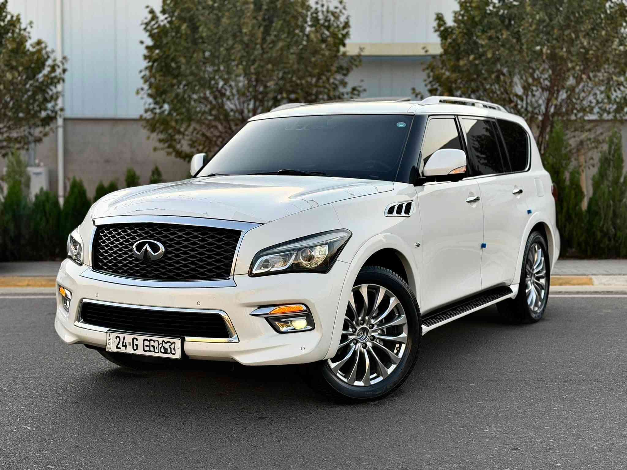 ‏ INFINITI QX80 2016
أنفنيتي QX80 موديل 2016 فول فول مواصفات ١/١
مواصفات خليجي وكالة شريك سردار ✅
سيارة جديد مثل شريكة 📦📦🧿🧿
-----------------------------------------
مكان🌆: سليماني                   
 سعر💵:  219$ 
تليفون 📲: *********** 
  -----------------------------------------
▫️محريك V8 5.6L تمانية سلندر
🔹گير و محرك بشرط برغي مامفتوح شرط📦
🔹بدون صوت و صرف و خلل كل بشرط فحص
🔹ماشيه 96  الف كيلو متر حقيقي 📦✅

▫️ بصمتين بلادي و سماعات و كتلوك كل موجود✅
 
▫️سيارة كلين تايتل وكالة شريكة سردار
🔹صار بلعراق ( باب خلفي و نص جملغ صبوغ )❌
🔹بدون داخل و بدون أيرباگ شرط فحص✅
🔹حتل دعاميات بيلادي بدون صبوغ 
🔹سيارة حيل حيلوة جديد جديد ماشاالله
🔹سيارة على وضع شريكة لوك لوك 📦📦

 
▫️مواصفات
{{ بصمة - سلايت - داخل بيجي - فورويل - رادار امامي و خلفي - رادار جانبي - ثلاجة -  خمس كاميرا - ٣ شاشة - تشغيل عن بعد - صندوق شفت - كشنات جلد - كشنات تتفيئة و تبريد - كشن و ستيرن خزن - كشنات امامي و خلفي كهربا - تيريد مركزي - حصاص امامي و خلفي - سماعة BOSE - مراي شفت - بغاغ لايت - داخل فورميكا - ڤوليوم - تحديد سورعة - لايت وزينؤن - بگلايت ليد - بعد }}
 
▫️اربع تاير و ويل حجم 22 بيلادي جديد جديد
🔹سيارة جديد ماشالله بدون نواقص
🔹سيارة شرط بدون اى نواقص گير و محرك و حدادي و كاهرباى كل بشرط
🔹سنوية و رقم جديد سنوي بأسمي تحويل غرامة بشرط
