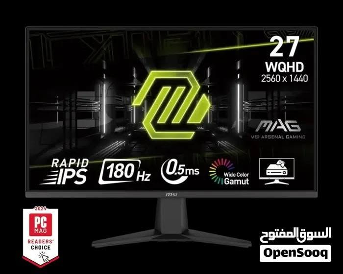 شاشه العاب جديده بالكامل ما مستخدمه مواصفاتها
الاسم MSI MAG 275QF
معدل التحديث 180Hz
سرعة الاستجابة 0.5ms
القياس 27 انج
الدقة 2560 × 1440 ( 2K )

الشاشه جديده بكامل الملحقات السعر 230 الف و بيه مجال جدا بسيط مكاني ناصريه مركز للاسف ما متوفر توصيل للتواصل واتساب *********** او تلي @Ay_250
