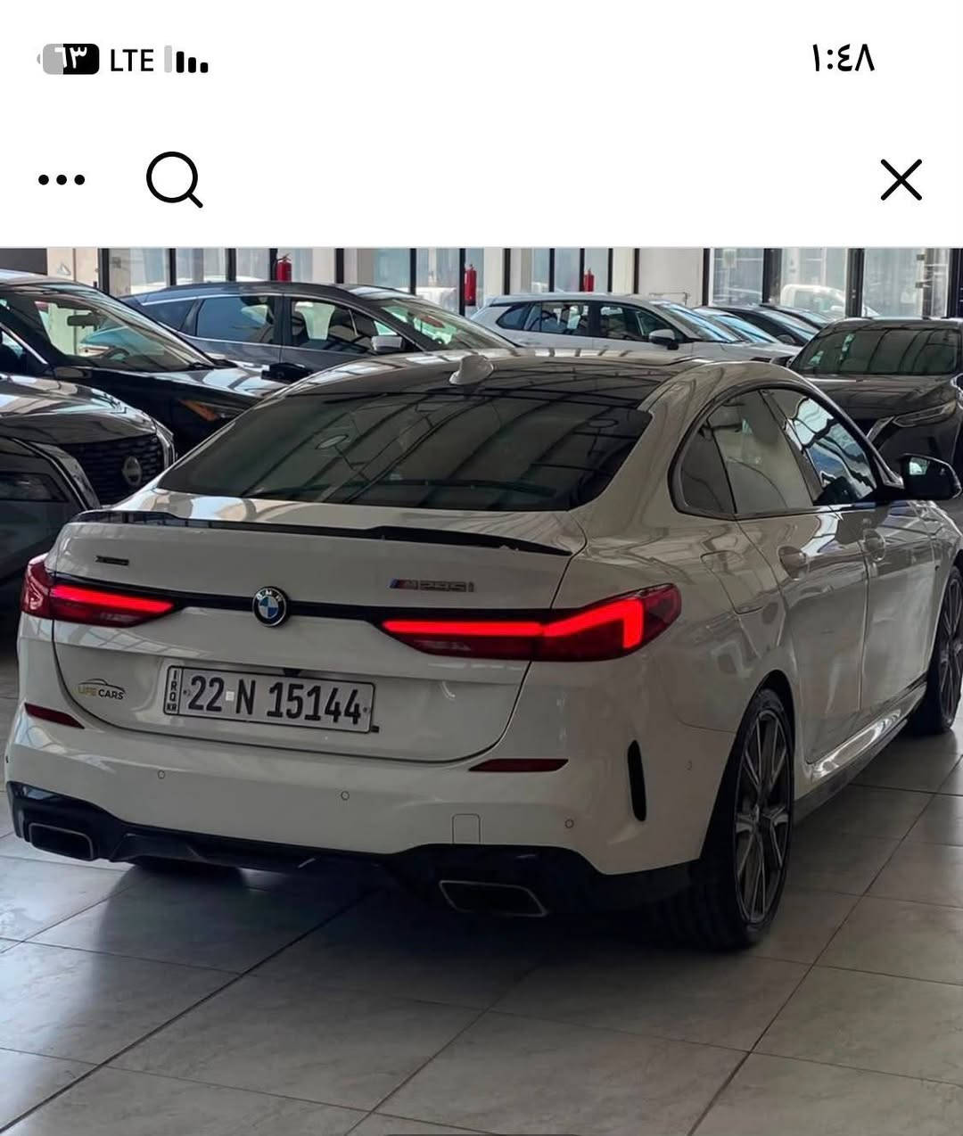 ارخص BMW بالعراق 🔥

BMW 2022 253i M Xdrive

لمعرفة السعر اتصل ***********

بصمه
فتحه 
شاشه دجيتل 
عداد دجيتل

كشنات كهرباء وخزن 
داخل مميز برتقالي
مري قلاب مع البك 
ماوس 
٣ انظمه قياده 
رادارات امامي وجانبي وخلفي 
كامرات ٣٦٠ درجه 
تدفئه كشنات
خزن ميموري 
قطعتين تبريد 
ويل كب حجم ١٩ 
وبعد هوايه مواصفات ما اذكرها صراحه

غير متواجد على الفيس
