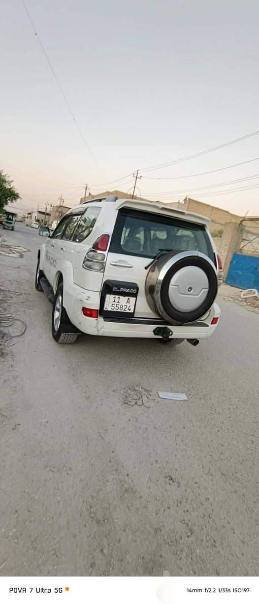 السلام عليكم
برادو للبيع موديل  2008 
محرك سته سلندر 
تبريد ثلج 
تخم تاير جديد 
شاشه كاميرا 
محرك بلادي كير بلادي ما مفتوح برغي 
بلاديه سياره ما بيها صبغ عدا مكانات جارده
دقه جاكوش ما بيها 
رقم بغداد انجليزي جديد 
مكانها بغداد سعرها 150 ورقه 
رقم الهاتف ***********

نص مكتوب في الصور:
- POVA 7 Ultra 5G
- 14mm f/2.2 1/25s ISO64
- POVA 7 Ultra 5G  14mm f/2.2 1/33s ISO197
- 14mm f/2.2 1/33s ISO549
- POVA 7 Ultra 5G  14mm f/2.2 1/33s ISO134
- 14mm f/2.2 1/17s ISO1818