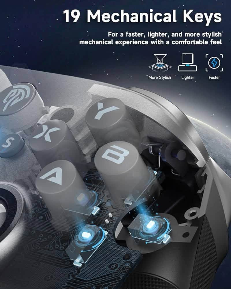 🎮🔥 EasySMX X10 Mechanic Master – يد تحكم احترافية 🔥🎮
إذا تبحث عن يد تحكم تجمع بين الدقة، السرعة والاستجابة الاحترافية، فإن EasySMX X10 خيار قوي لعشاق الألعاب والكيمنك. 🏆⚡

🌟 أبرز المميزات:
🔹 عصي تحكم ومحفزات بتقنية Hall Effect لتقليل مشكلة الـ Stick Drift 🎯
🔹 أزرار ميكانيكية بالكامل لاستجابة سريعة وملمس ممتاز ⚡
🔹 3 طرق اتصال:
📡 لاسلكي 2.4GHz
🔵 Bluetooth
🔌 اتصال سلكي
🔹 تصميم مريح ومناسب لجلسات اللعب الطويلة 🎮
🔹 دقة واستجابة عالية للألعاب التنافسية 🏆

🎮 متوافقة مع:
✅ PC 💻
✅ Nintendo Switch 🎮
✅ Android 📱
✅ iOS 🍎

📲 للطلب والاستفسار عبر واتساب:
***********

🚚 متوفر توصيل إلى كافة محافظات العراق
