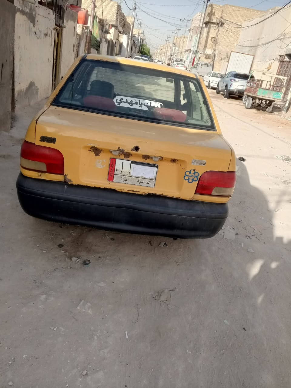 سايبه للبيع سياره شغاله 
صاحبه بل دوانيه ماواصله ابيع عل اهل وضع هاذه العنوان نجف سياره جاهزه سعر ب6 ورقات ونص ***********
