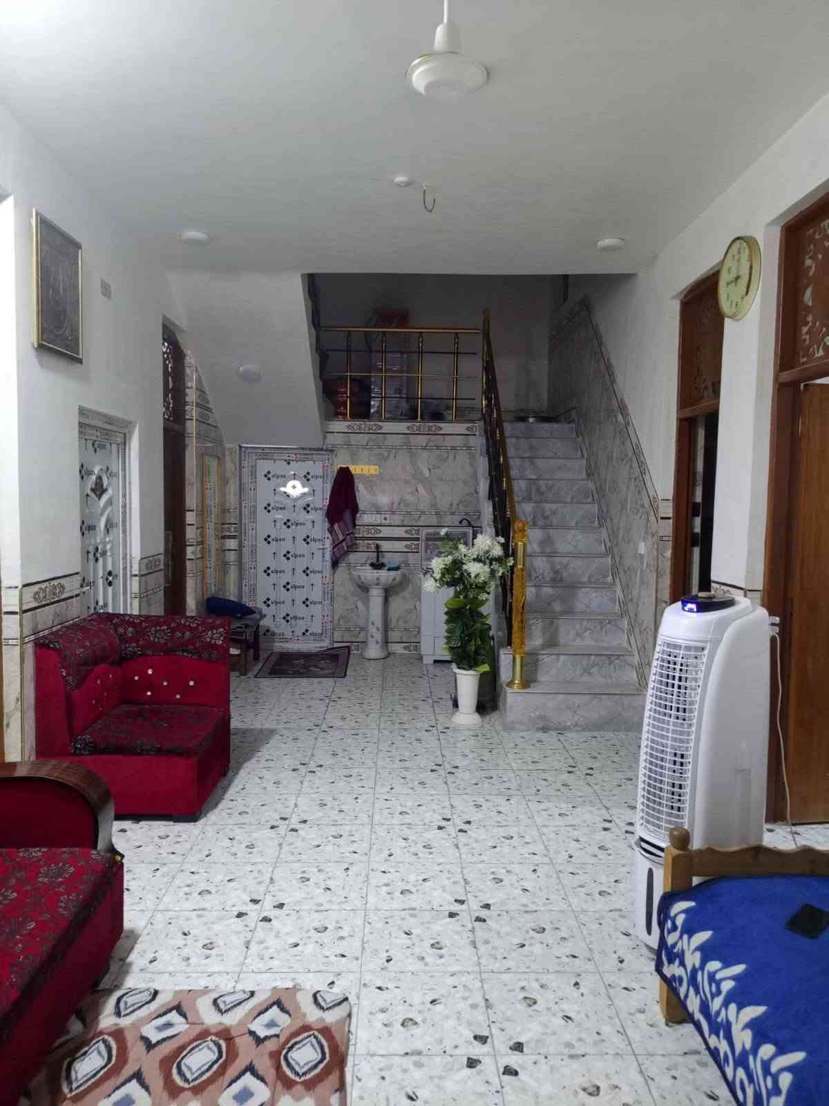 بيت مساحه 208 متر بناء حديث طابوك سنت 25 عرض الشارع 8 متر بيوت كله حديثه يبعد عن الشارع العام 200متر طابو زراعي سند 25 باسم صاحب البيت  تحويل مباش للمشتري حله سيف سعد مقابل شارع المشجر خلف اسواق حجي جميل  السعر 90بي مجال ***********
