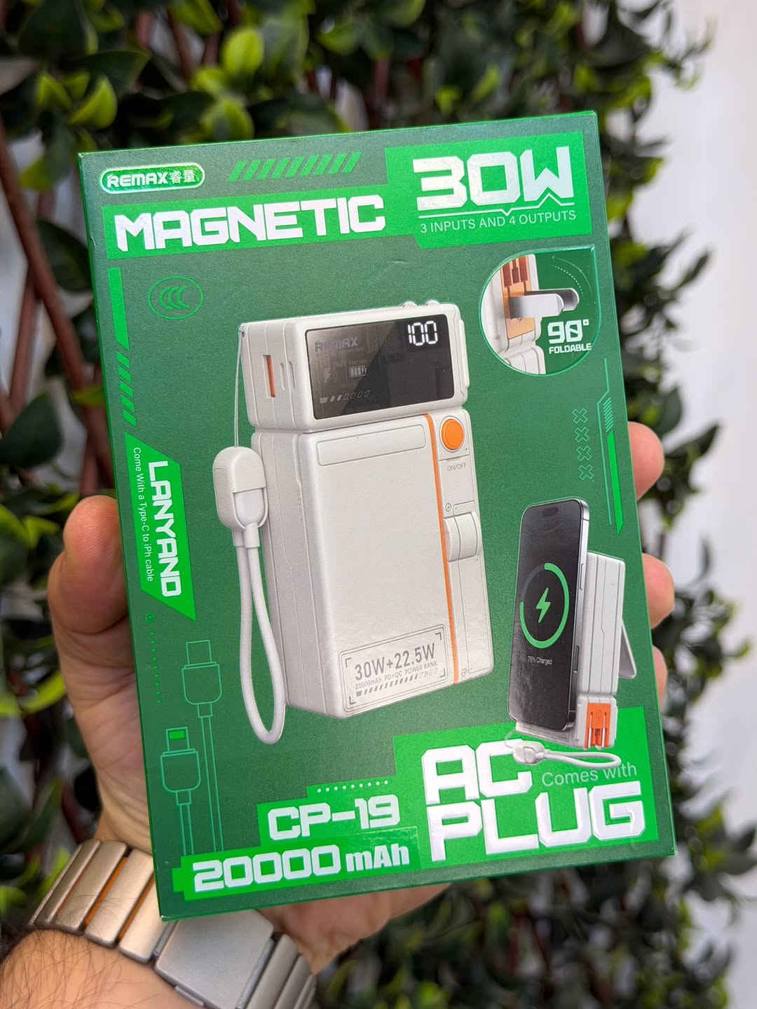 عرض يوم الاثنين 🔥

شاحن طوارئ حجم 20,000mAh
وبقدرة 30w
منفذ قلاب
كيبل مسكه
ماكسيف لاسلكي
وستاند مكتبي 
وشاحن جداري
وبضمان سنة من remax

التفاصيل داخل الفديو

عرض يوم واحد فقط او لنفاد الكميه خلال يوم الاثنين 

————————-

السعر  ٤٥  الف فقط يوم الاثنين لطفاً

————————

توصيل كل العراق ٥ الأف

————————-

للحجز او الاستفسار المراسله على الواتساب

*********** 
***********

————————-

العنوان شارع فلسطين مجاور الكوخ مكتب H&H

————————-

رابط جميع برامج التواصل https:// heylink.me/hussein.handh/

———————-

رابط الانضمام لكروب الواتساب https://chat.whatsapp.com/FvFJNN4B3DU3r8Zw96uhig?mode=gi_t
————————-

رابط الانضمام لقناة الواتساب ‏ https://whatsapp.com/channel/0029VbCZofYISTkPK9NW1729

نص مكتوب في الصور:
- عرض يوم الأثنين فقط 75% Charged 98 FOLDABLE 30W+22.5W 20000mAh 4 IN 1 POWER BANK ON/OFF 30W+22.5W 20000mAh 4 IN 1 POWER BANK ON/OFF سعة كبيرة 20000mAh ماكسييف Magnetic شاحن جداري 30W + 22.5W 3 منافذ شجن 3 Inputs 4 Outputs