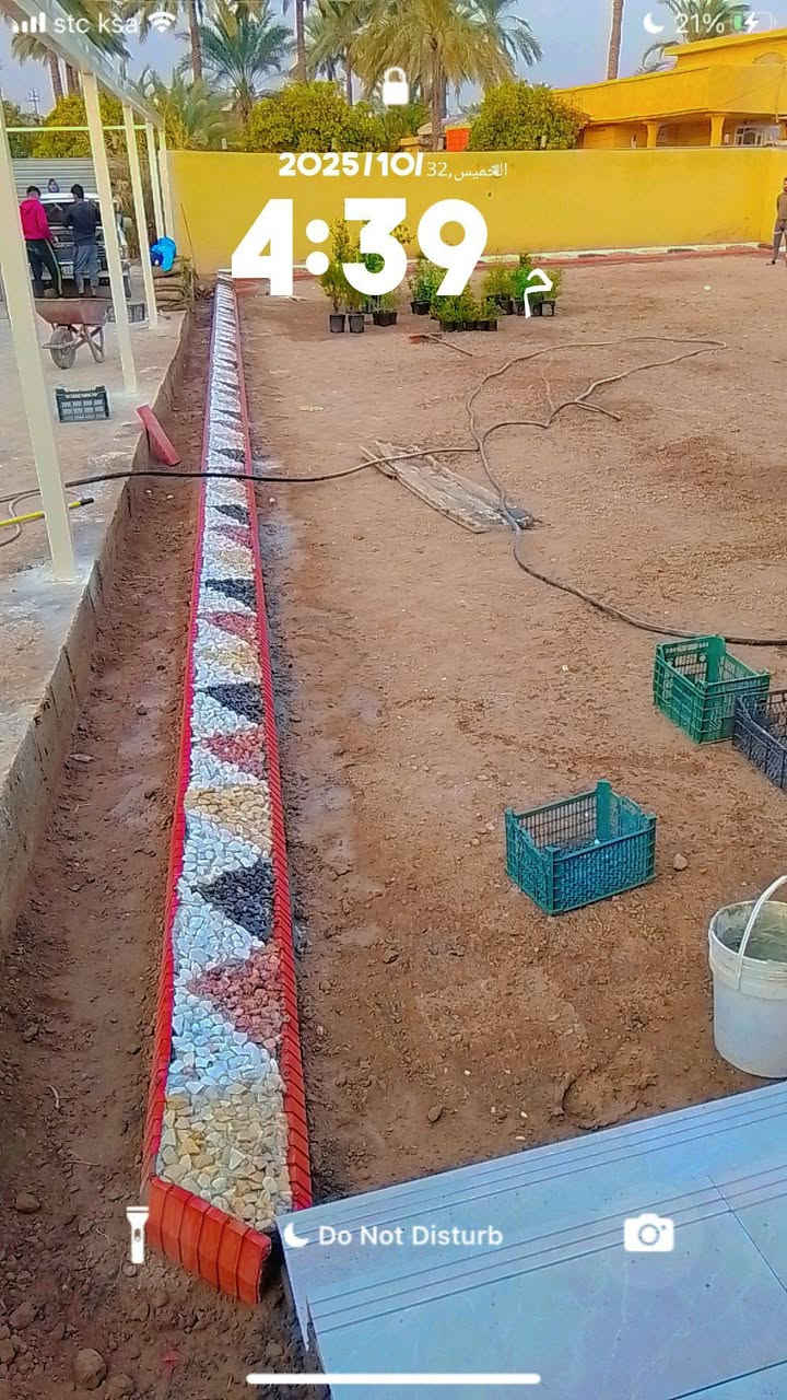 ديكور حدائق • شلالات • نظام سقي حديث