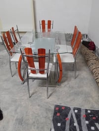 ميز طعام • ٦ كراسي • ميز بلازمه