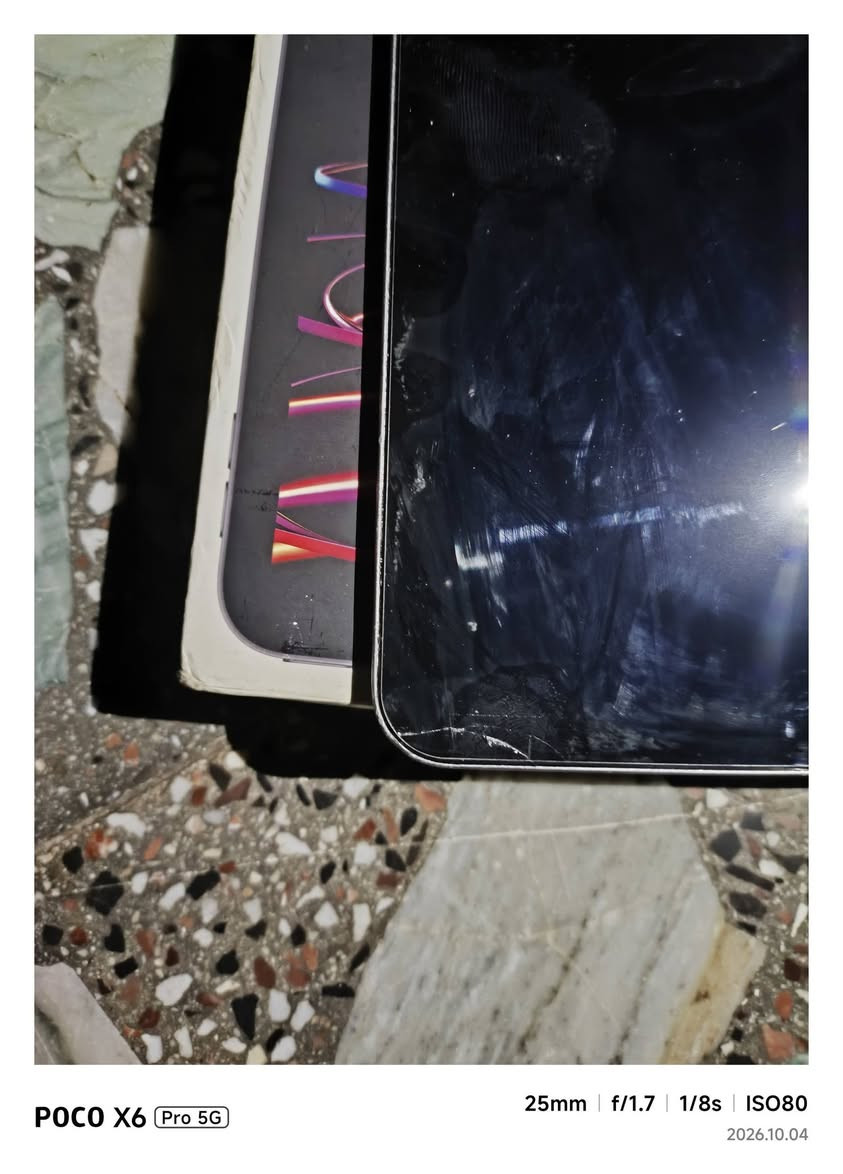 سلام عليكم اخوان ايباد m2 2022 120 فريم ببجي بي فقط فضر بل كلاس ماماثر ع لمس بطاريته ثمانينات سعره 700 وبي مجال مكاني بغداد 
متواجد فيس وهاذه رقم : ***********

نص مكتوب في الصور:
- POCO X6 Pro 5G 25mm | f/1.7 | 1/33s | ISO50 2026.10.04
- POCO X6 Pro 5G 25mm f/1.7 1/17s ISO64 2026.10.04
- POCO X6 Pro 5G 25mm | f/1.7 | 1/6s | ISO125 2026.10.04
- POCO X6 Pro 5G 25mm f/1.7 1/17s ISO50 2026.10.04
- POCO X6 Pro 5G 25mm | f/1.7 | 1/8s | ISO80 2026.10.04