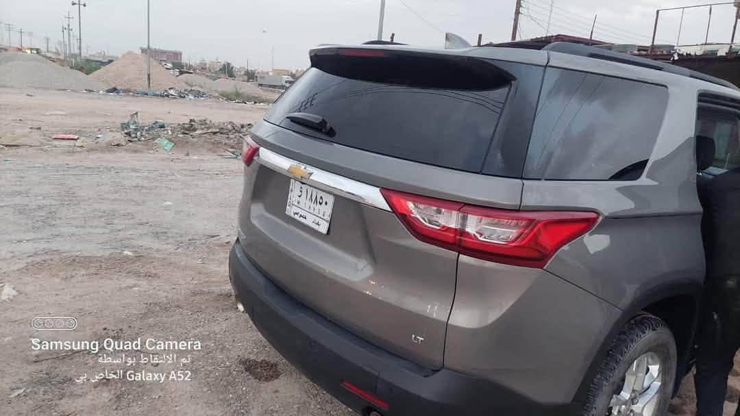 ترافرس 2019.. LT
صور الحادث بالمنشور 
تحديد مسار. تشغبل عن بعد. نقاط عمياء.. حساسات خلفية.. كامرا دوارة. تثبيت سرعه.. خمس بصمات. تبريد 3 قطع ثلج بلاد.. تدفئة كشنات.. شاشة قاصة ابل كار بلي واندرويد اوتو.. ااسياره . جاهزة.. رقم بغداد باسمي مداور ثاني يوم
السعر 200 وبيها مجال
***********

نص مكتوب في الصور:
- Samsung Quad Camera تم التقاط بواسطة Galaxy A52 الخاص بي
- Samsung Quad Camera
- تم التقاط بواسطة
- Galaxy A52 الخاص بي
- 000-29775255 - 03/11/2021 - IAA