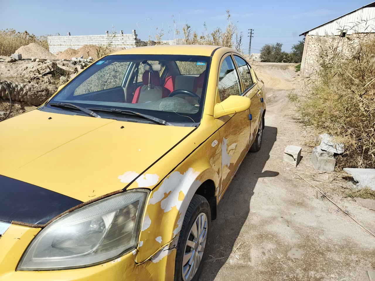 السلام عليكم  شيري a5 اجرة خط وبحث جاهز غير مطلوبة للدولة مصفرة محرك نظيف وكير عادي نظيف  موديل 2013 گير عادي رقم قادسية سنوية لل 2027 بسمي تحويل بنفس اليوم بيع 22 ورقة او مراوس بسمند  او دايو برنس او اوبل استيشن  الاتصال *********** وبيها مجال للطيبين العنوان ديوانية قضاء الشامية
