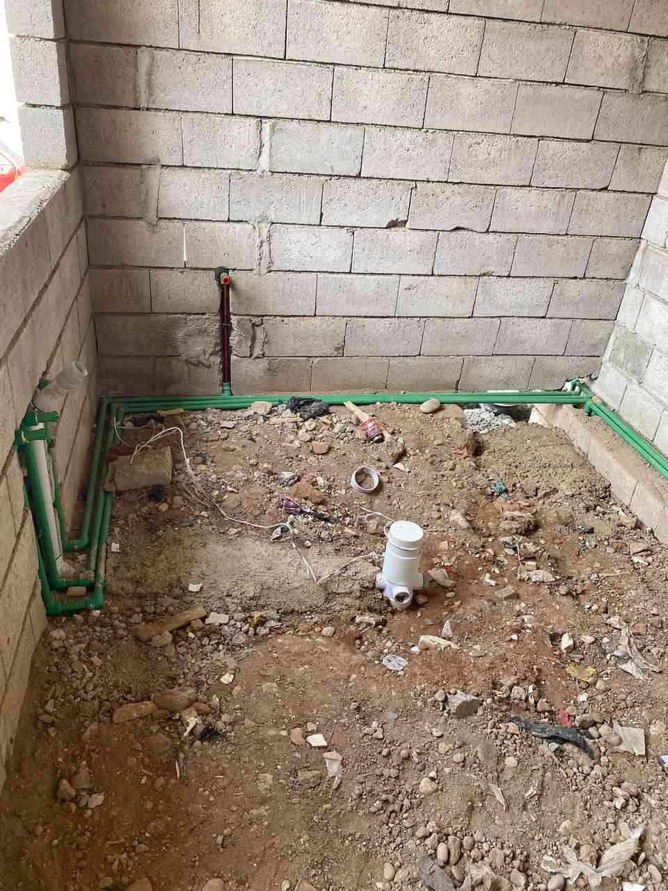 حي نابلس • ٣مجاميع صحية • نوازل PVC/PPR