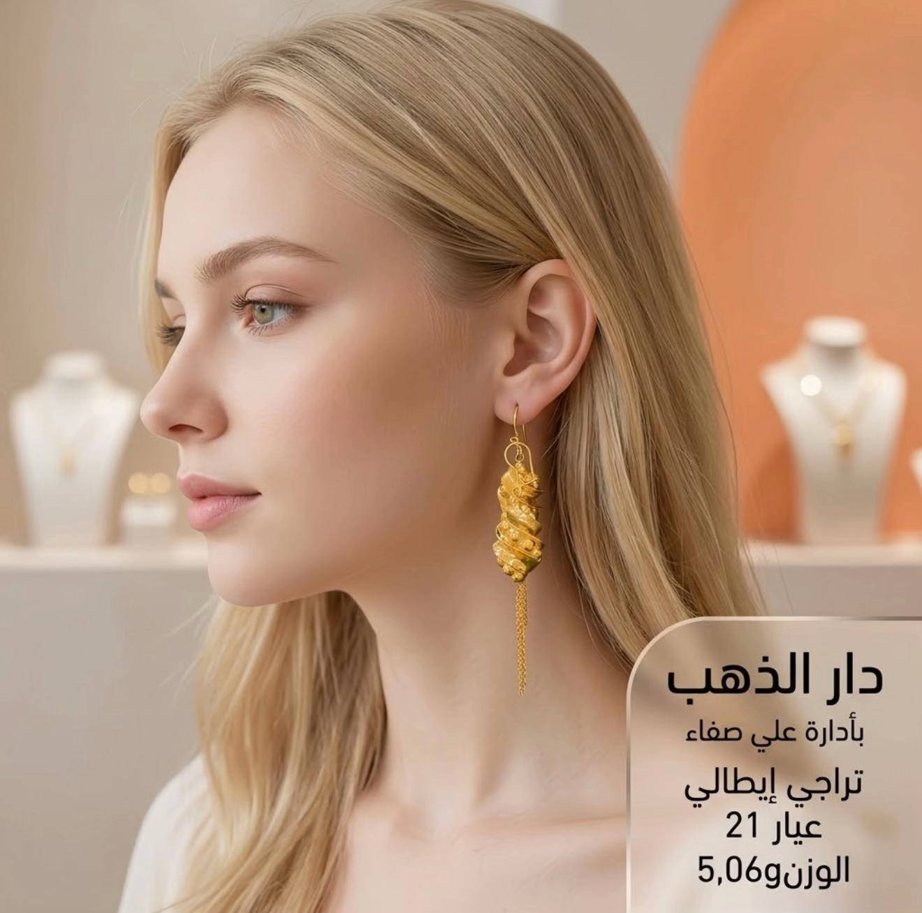 ذهب عيار ٢١ • تراجي إيطالي • بلدروز