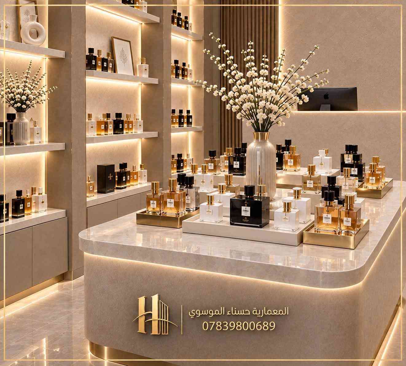 ⁨ ⁨ من اعمالنا 
تصميم داخلي لمحل عطور
 في محافظة بغداد

لطلب كافة التصاميم يسعدنا تواصلكم
 عبر واتساب :***********
نقدم لكم مجموعة متكاملة من الخدمات
 لكافة محافظات العراق :
-مخططات معمارية ثنائية وثلاثية الأبعاد
-مخططات ميكانيكية
-تصاميم داخلية
-تصاميم واجهات خارجية (نهارية وليلية)

نص مكتوب في الصور:
- المعمارية حسناء الموسوي ***********
