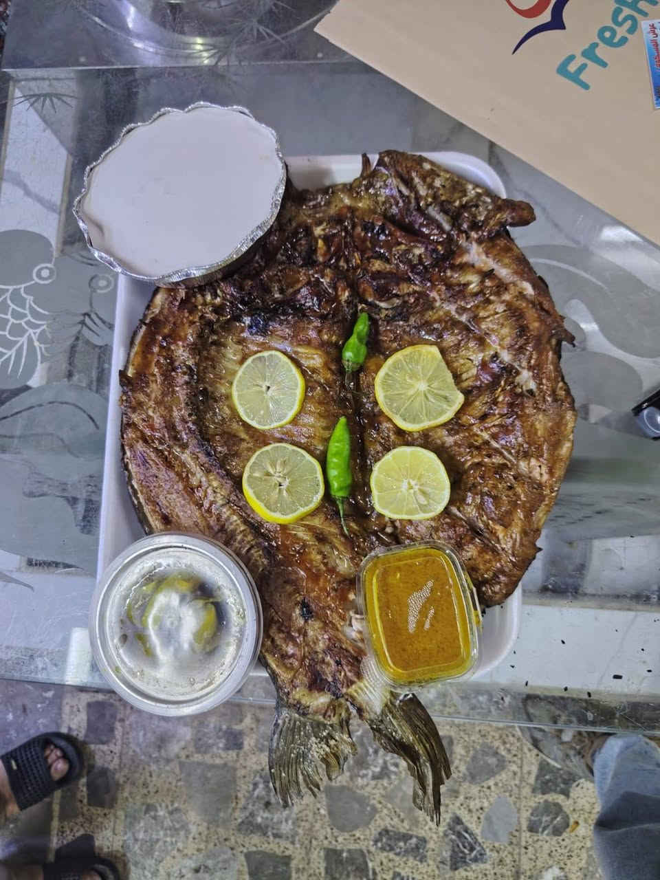 تم بعون الله افتتاح محل عرش المسكوف لبيع السمك اقفاص مسكوف عراقي ودجاج مسكوف عراقي فرع شارع فلسطين ساحة بيروت قرب مجلس بلدي وبلدية فلسطين سعر كيلو سمك مسكوف ٨٠٠٠دينار ودجاج عراقي مشوي على الحطب  ١٢٠٠٠ ألف دينار لحجز اتصال رقم الجوال ***********او***********يوجد لدينا خدمة توصيل شارع فلسطين
