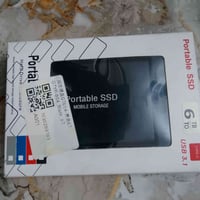 هارد خارجي portable SSD هارد خارجي 6 تيرا نوع SSD جديد السعر 75 مكانه ...