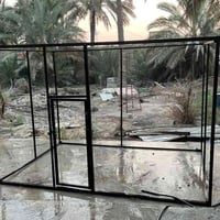 قفص حديد • ارتفاع ٢م • الكلي ١٠م